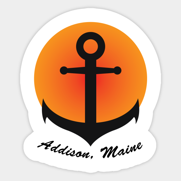 Addison Maine Addison Maine Sticker TeePublic